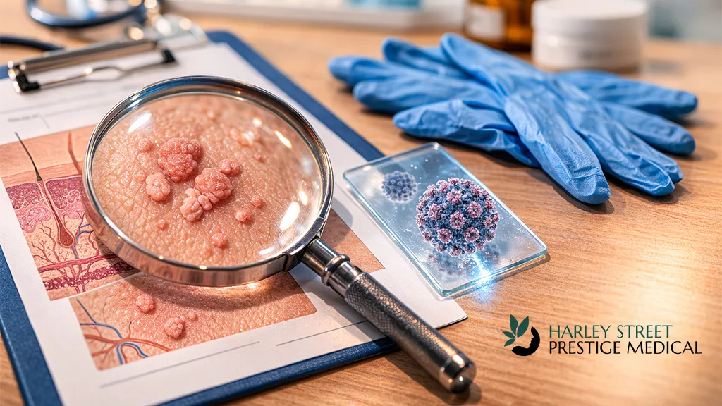 Reduce your risk of spreading HPV with effective genital wart treatment. Harley Street Prestige Medical offers professional, and personalized care in London.